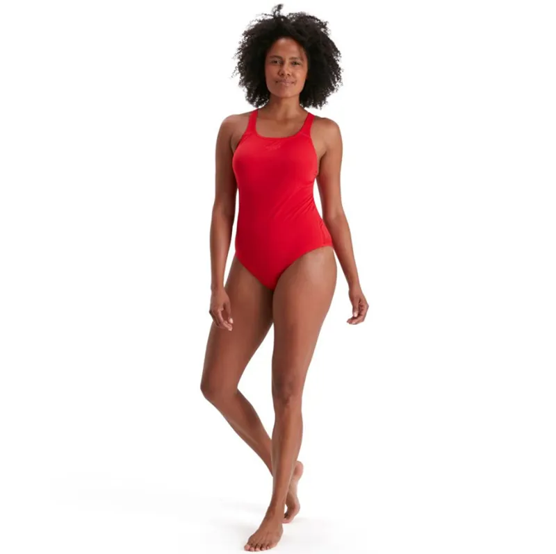 Speedo Women's ECO Endurance+ Medalist Swimsuit Fed Red-6
